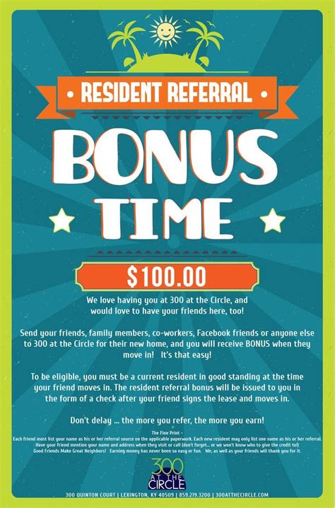 resident referral flyer ideas.